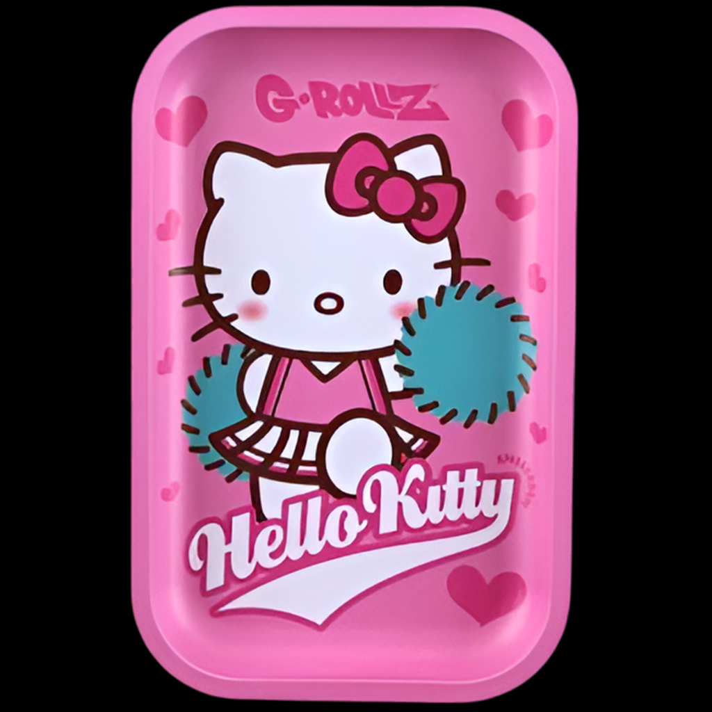 G-Rollz Hello Kitty Medium Metal Tray - Pink Cheerleader (17.5 x 27.5cm)