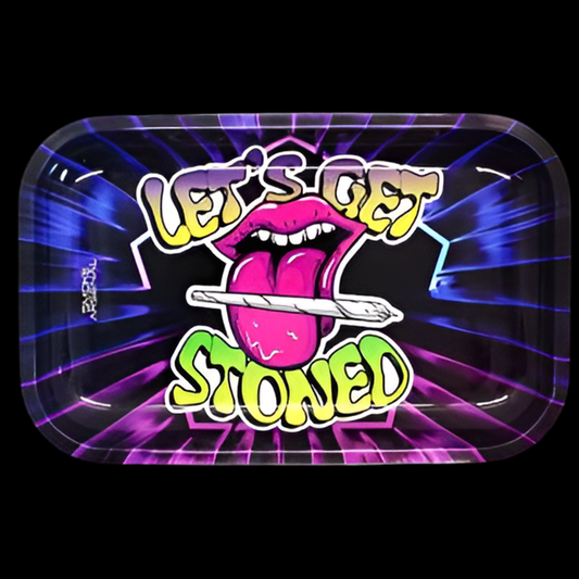 SMK Arsenal Medium Metal Tray - Lets Get Stone (28cm x 18cm)