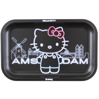 G-Rollz Hello Kitty Medium Metal Tray - Amsterdam Black (17.5 x 27.5cm)