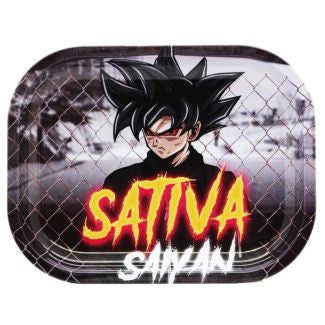 SMK Arsenal Small Metal Tray - Sativa Saiyan (18cm x 14cm)